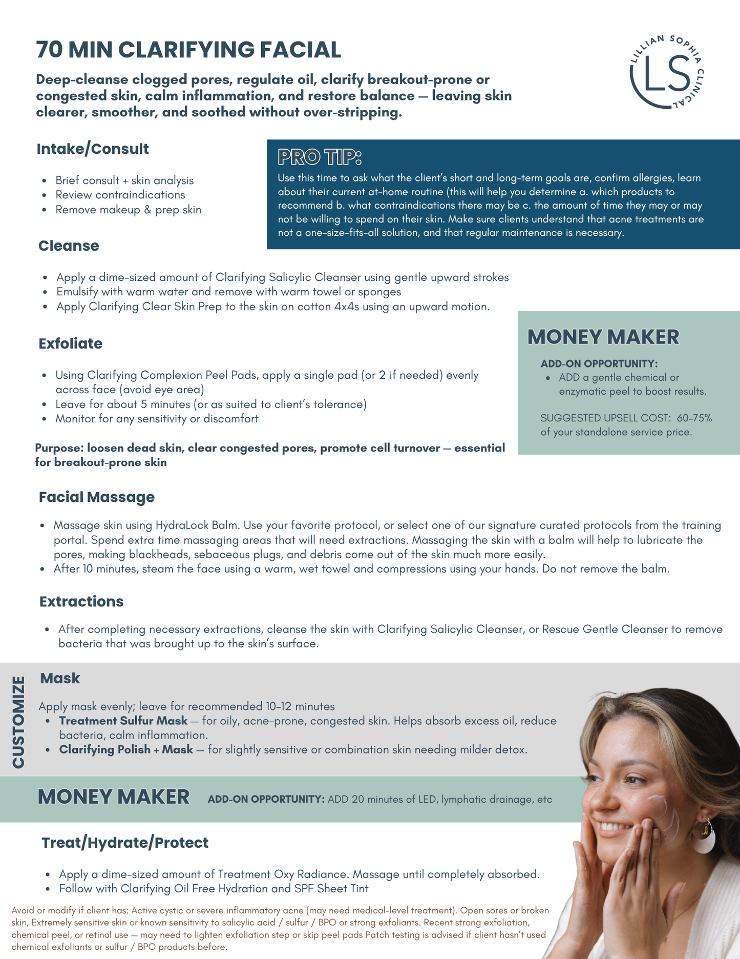 70 Minute Clarifying Facial Protocol