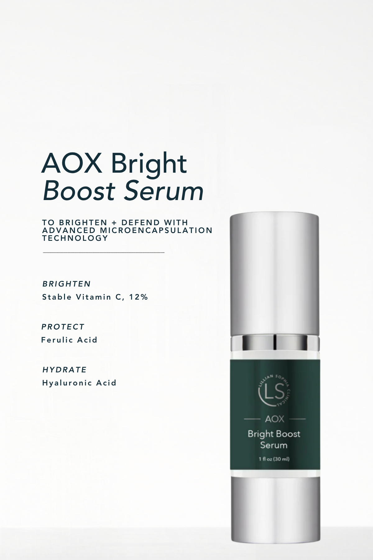 AOX Bright Boost Serum Graphic