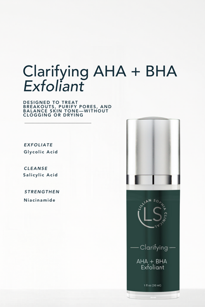 Clarifying AHA + BHA Exfoliant Graphic