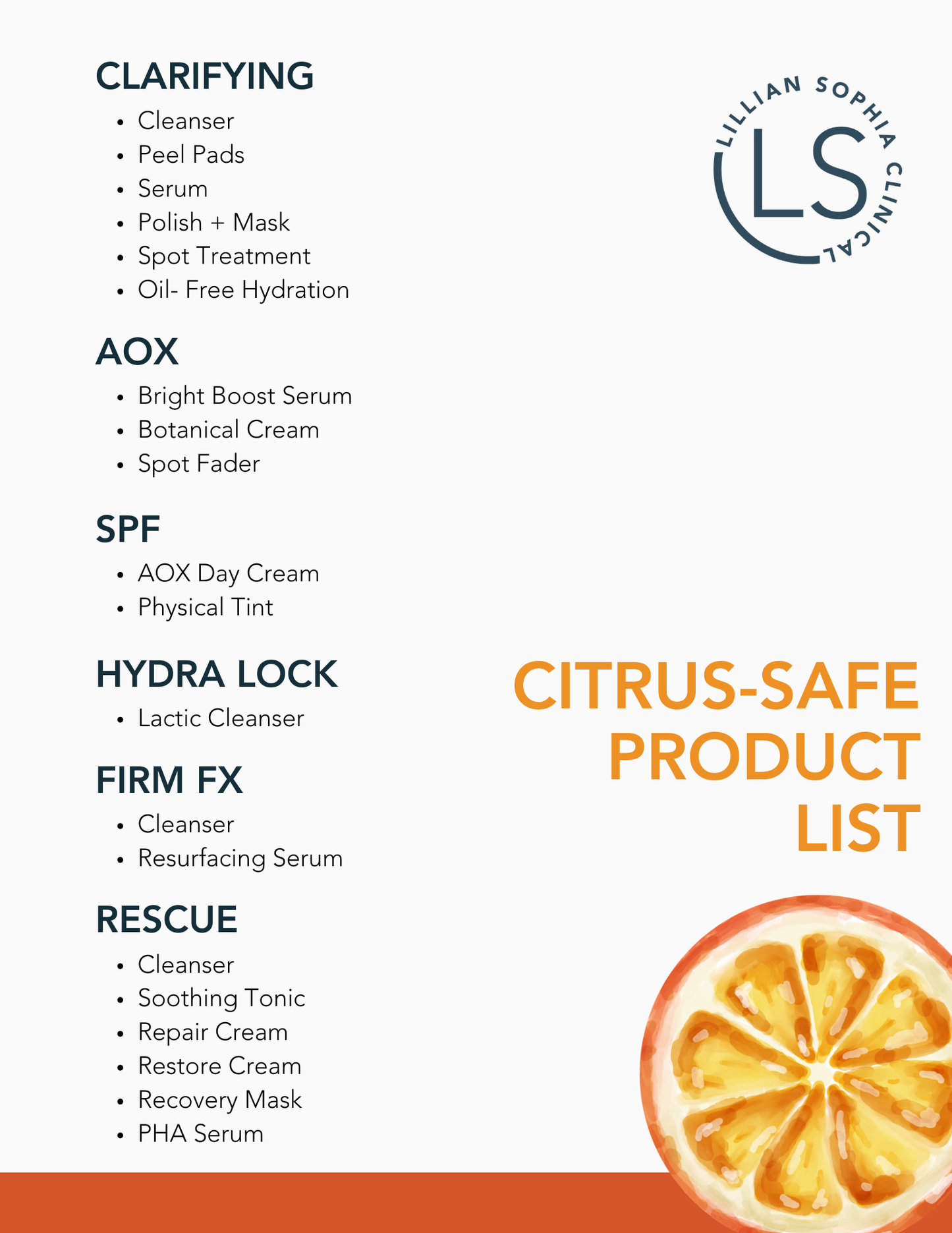 Citrus Safe Products Graphic